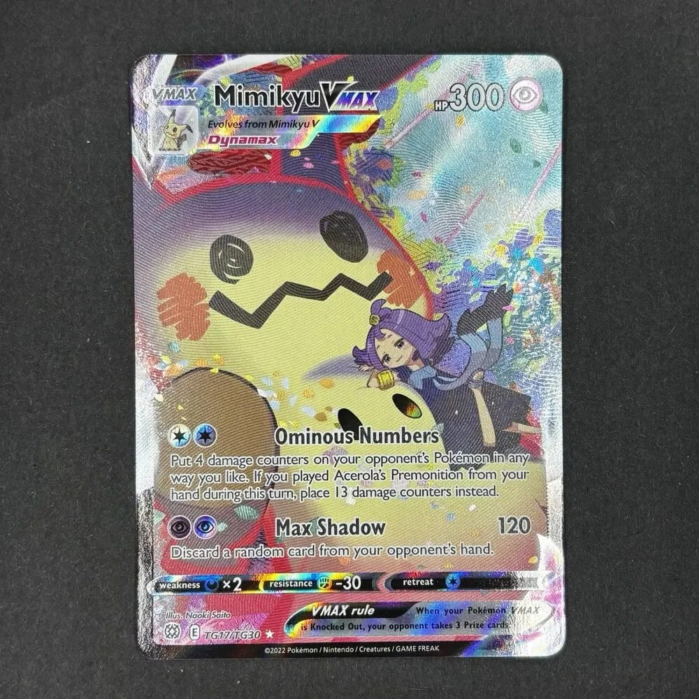 Mimikyu VMAX TG17/TG30 Holo VMAX Rare Brilliant Stars Trainer Gallery Pokemon NM